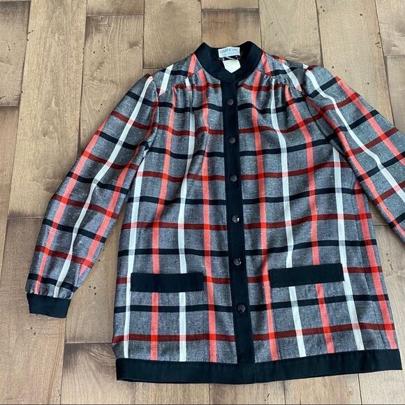 Givenchy en Plus Plaid Button Down Blouse Shirt - Picture 5 of 5